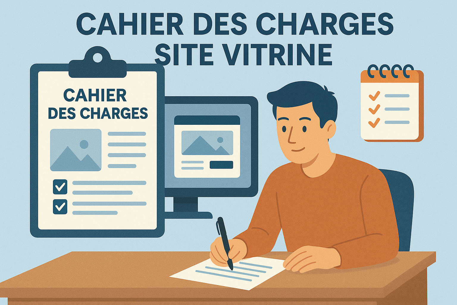 Cahier des charges site vitrine : modèle complet + erreurs à éviter
