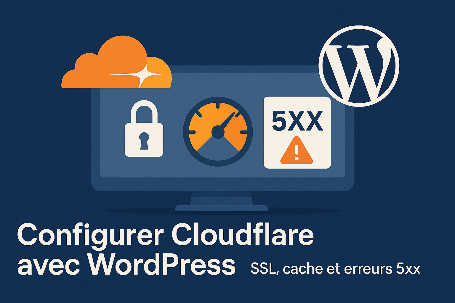 Configurer Cloudflare avec WordPress : SSL, cache et erreurs 5xx