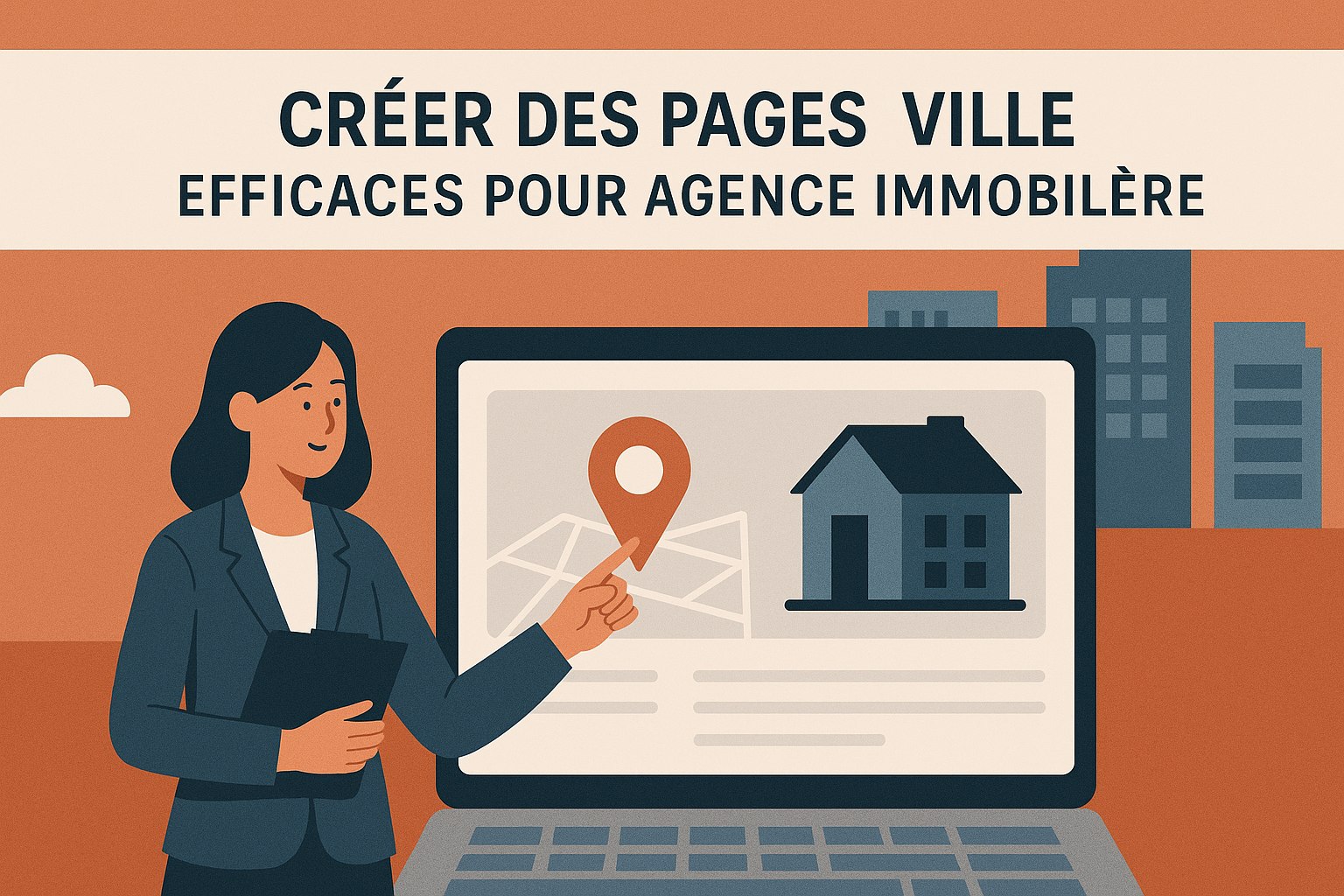 Créer des pages “ville” efficaces pour une agence immobilière (structure + exemples)